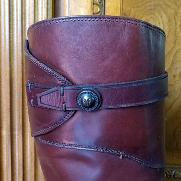 FRYE wide calf leather boots size 8 B - Picture 4 of 8